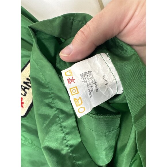 Vintage Rice Sportswear Canada Coaches Jacket Green Nylon 70s 80s Men’s L - Picture 5 of 6